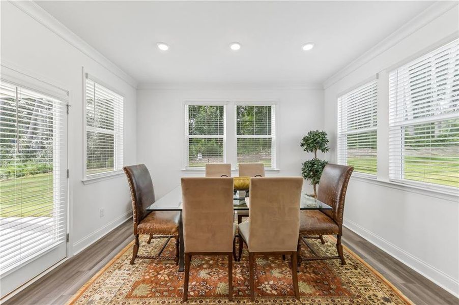 Furnished interior view inside a new home in Bailey Fence, Dacula (Image 14).