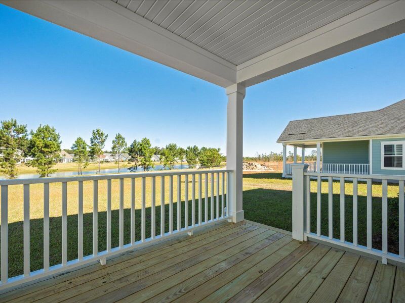 Exterior details and patio area of a home in The Coves at Lakes of Cane Bay, Summerville (Image 3).