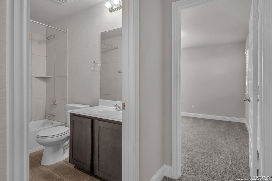 Furnished interior view inside a new home in Morgan Meadows, San Antonio (Image 11). Furnished interior view inside a new home in Morgan Meadows, San Antonio (Image 11).