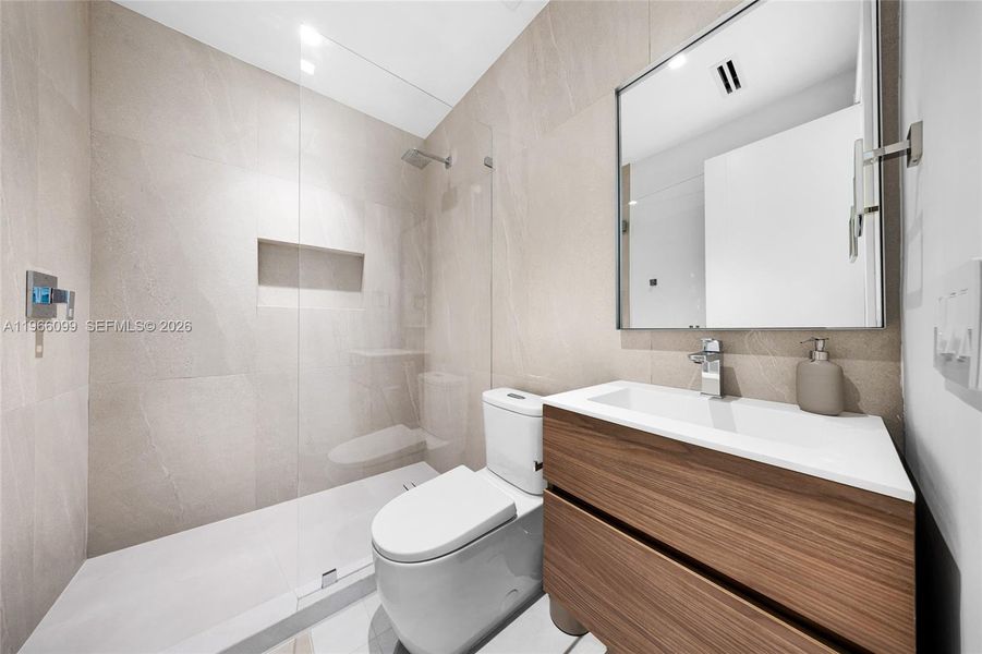 Furnished interior view inside a new home in , Miami (Image 12).