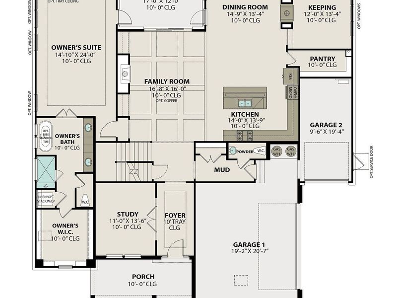 2D floor plan layout of this home in Shelton Square, Murfreesboro, TN (Image 5).