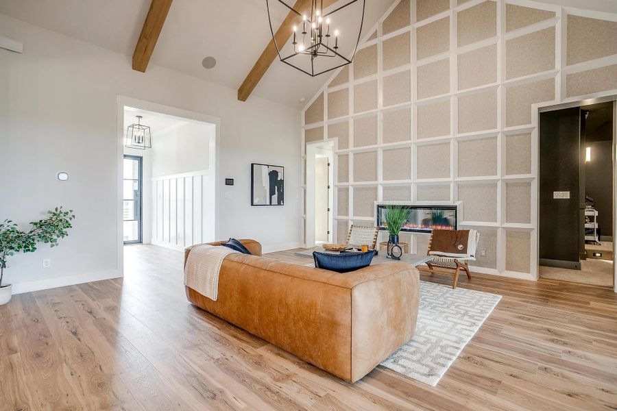 Representative furnished interior of a home built from the The Carley by Elmwood Custom Homes in Matthews Farm, Venus (Image 41).