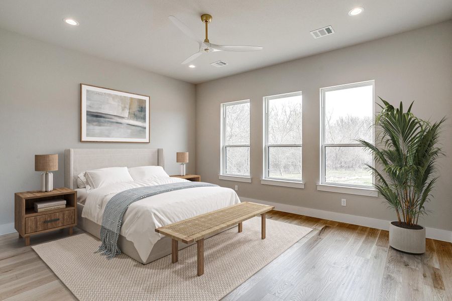 Representative furnished interior of a home built from the The Beaumont by Kenmark Homes in Aledo Heights - Aledo ISD, Aledo (Image 8).