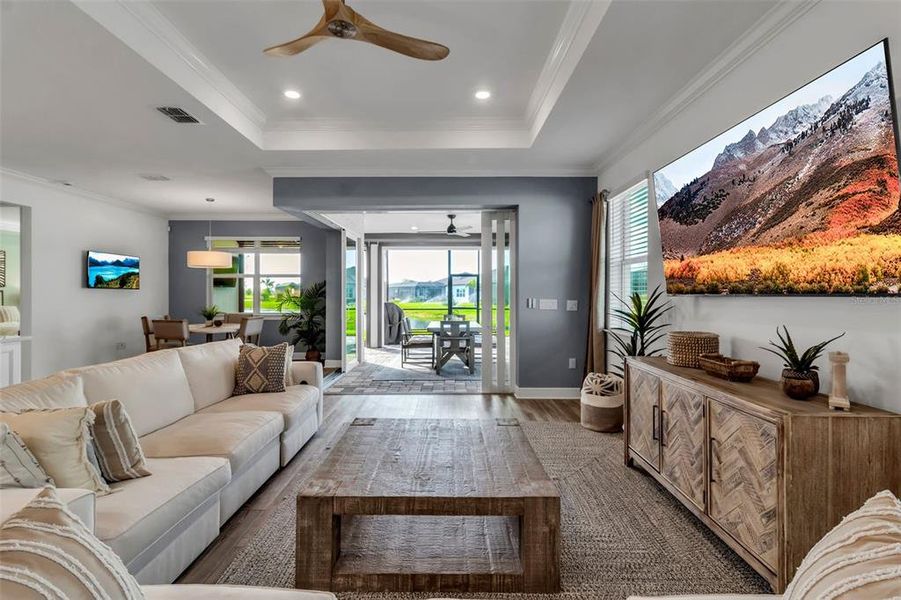 Furnished interior view inside a new home in Del Webb BayView, Parrish (Image 28). Furnished interior view inside a new home in Del Webb BayView, Parrish (Image 28).