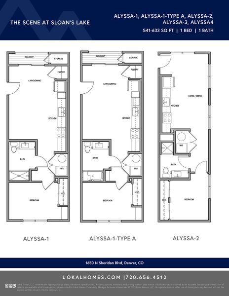 2D floor plan layout of this home in The Scene at Sloan's Lake, Denver, CO (Image 4).