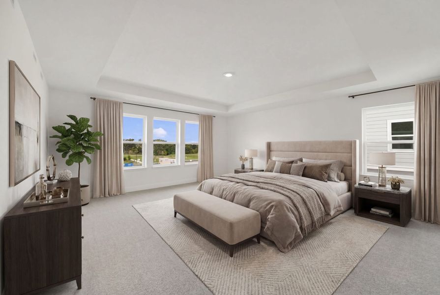 Furnished interior view inside a new home in Vintner Reserve, Clermont (Image 9).