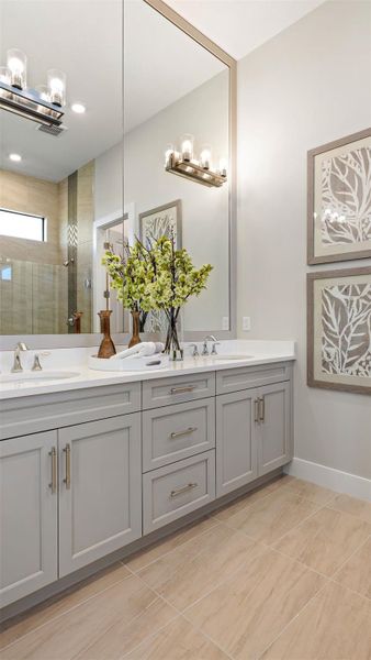 Furnished interior view inside a new home in Cresswind Palm Beach at Westlake, Westlake (Image 24).