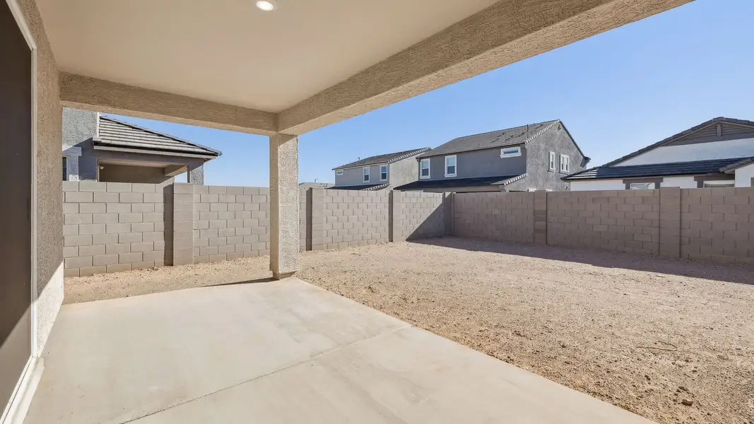Exterior details and patio area of a home in Apache Farms, Buckeye (Image 2).
