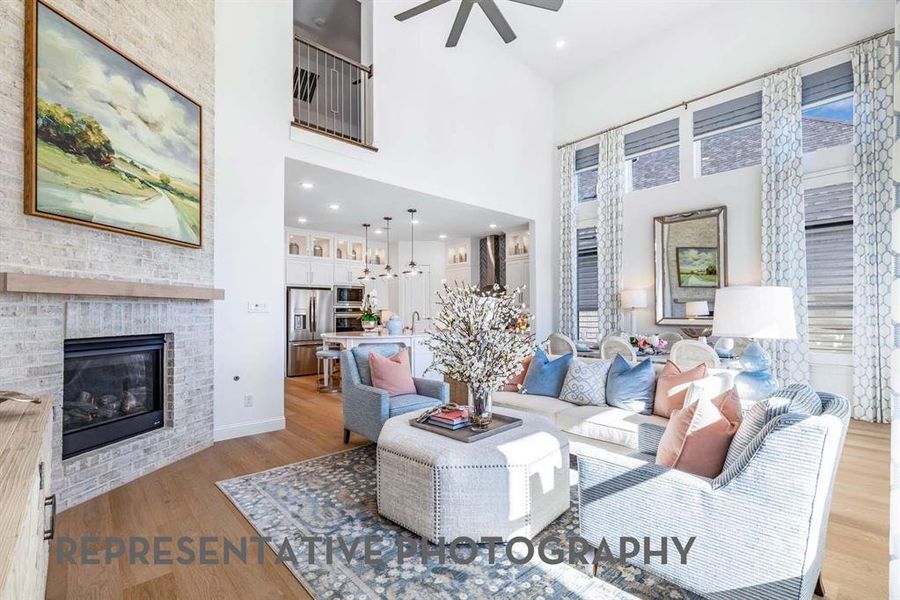 Furnished interior view inside a new home in Star Trail, Prosper (Image 4).