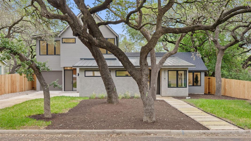 Exterior details and patio area of a home in , Austin (Image 27).