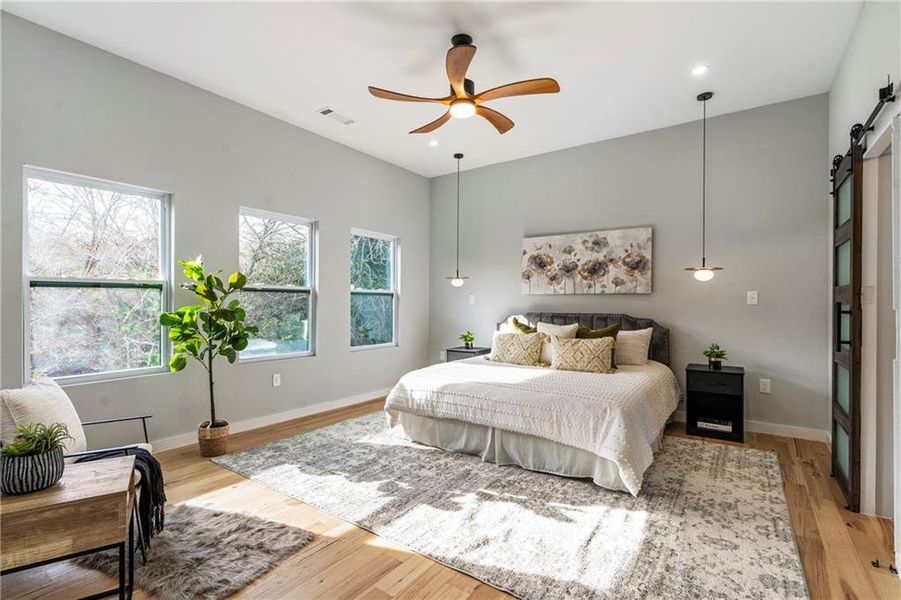 Furnished interior view inside a new home in , Atlanta (Image 45).