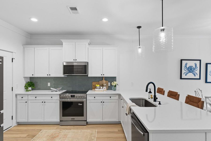 Furnished interior view inside a new home in , Charleston (Image 14).