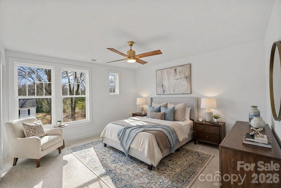 Furnished interior view inside a new home in , Charlotte (Image 8). Furnished interior view inside a new home in , Charlotte (Image 8).