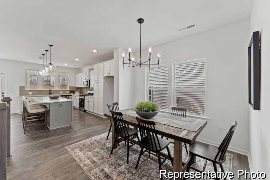 Furnished interior view inside a new home in Terrace at Border Creek, Winston-Salem (Image 4).