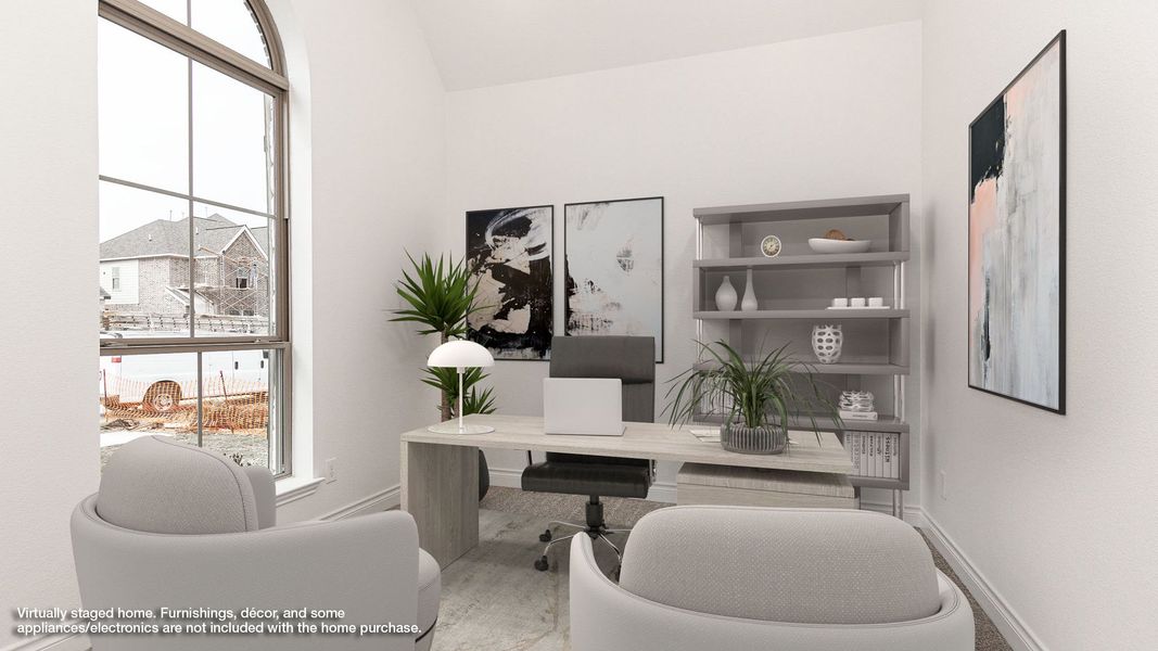 Representative furnished interior of a home built from the 2935W by Perry Homes in Meridiana, Rosharon (Image 6).