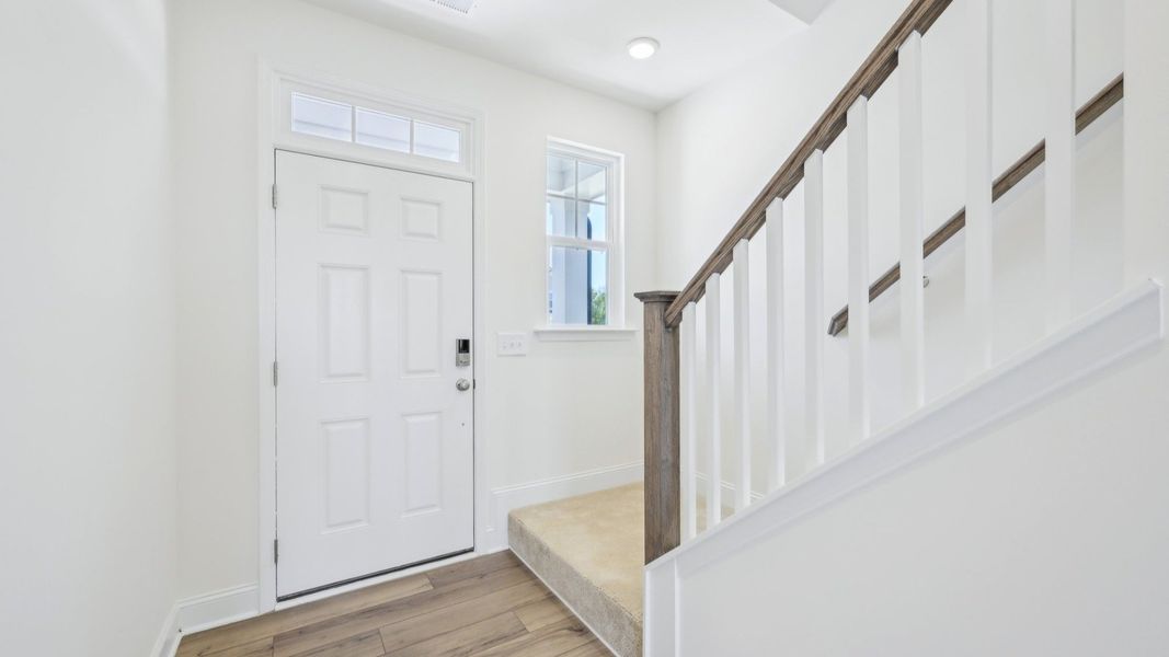 Representative furnished interior of a home built from the Bordeaux by DRB Homes in Sidney Creek Single Family, Zebulon (Image 3).