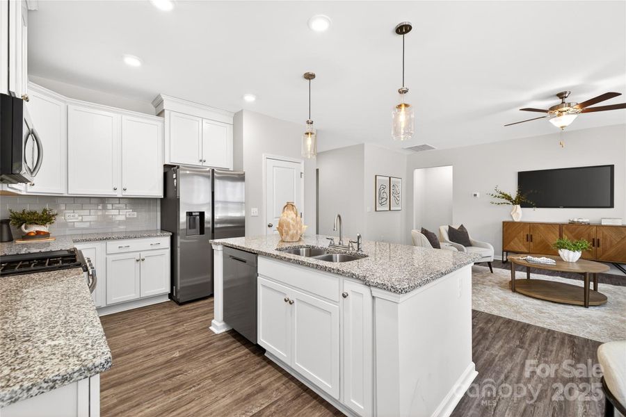Furnished interior view inside a new home in Villas at Sherrills Ford, Terrell (Image 7).