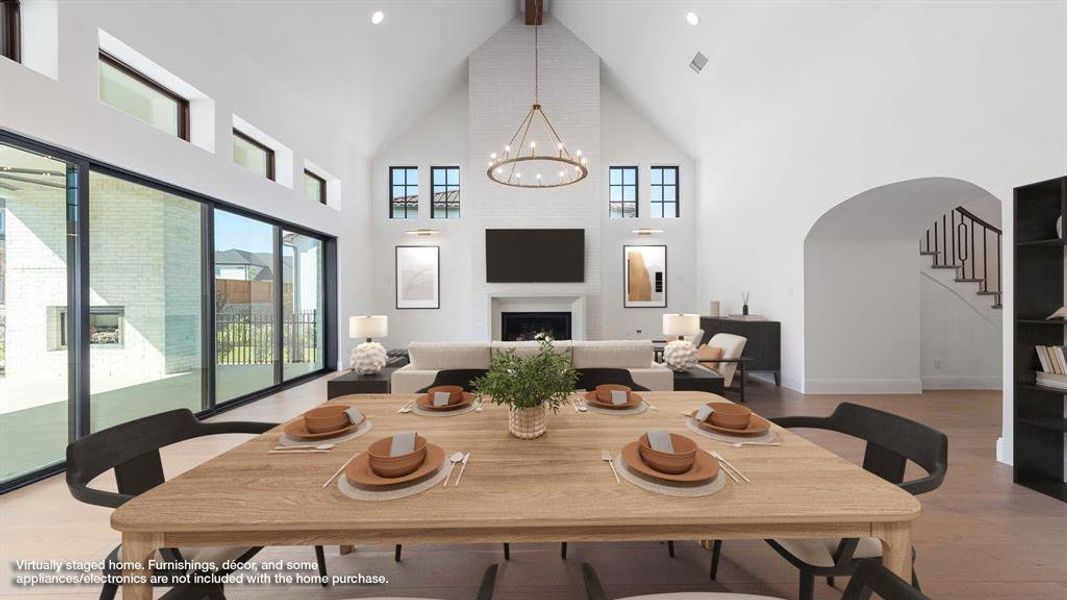 Furnished interior view inside a new home in Fields 60', Frisco (Image 10).