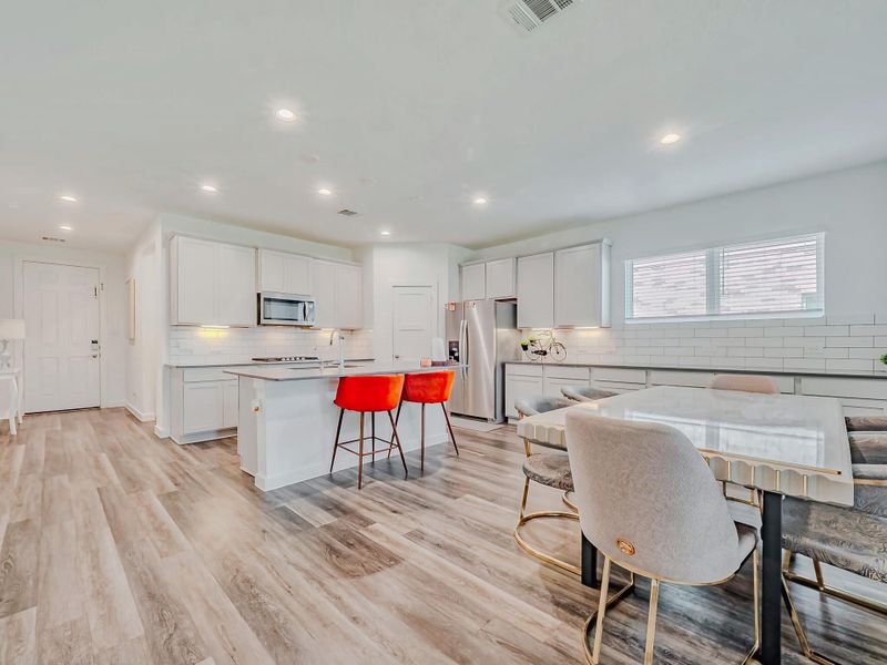 Furnished interior view inside a new home in , Katy (Image 27).