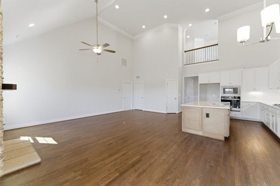 Representative unfurnished interior of a home built from the Hampton by Keystone Homes NC in Preserve at Carriage Cove, Oak Ridge (Image 70).