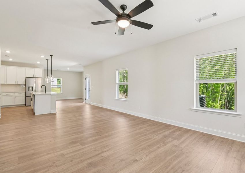 Representative unfurnished interior of a home built from the Rabun by LGI Homes in Mount Tabor Pointe, Dallas (Image 6). Representative unfurnished interior of a home built from the Rabun by LGI Homes in Mount Tabor Pointe, Dallas (Image 6).