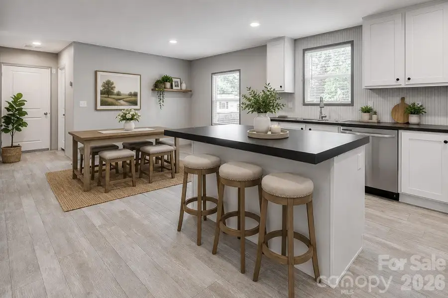 Virtually staged kitchen Virtually staged kitchen