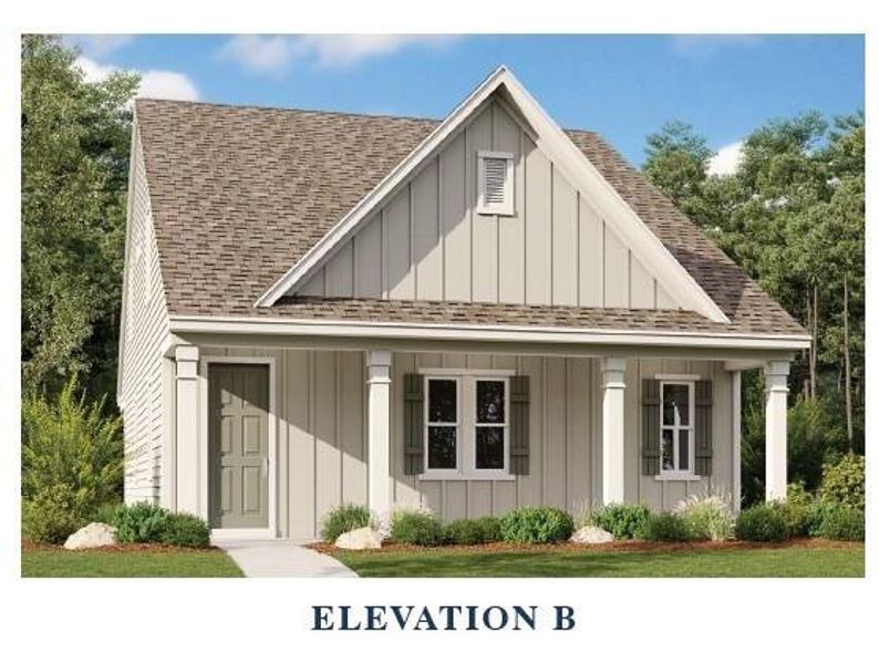 Front elevation (representative rendering)