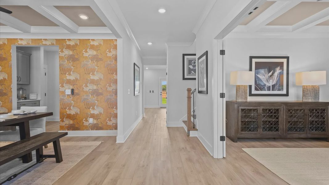 Representative furnished interior of a home built from the Stonefield by DRB Homes in Kayfield at Midway, Anderson (Image 15).
