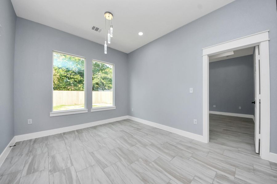 Spacious, unfurnished interior of a new home in , La Porte (Image 18). Spacious, unfurnished interior of a new home in , La Porte (Image 18).