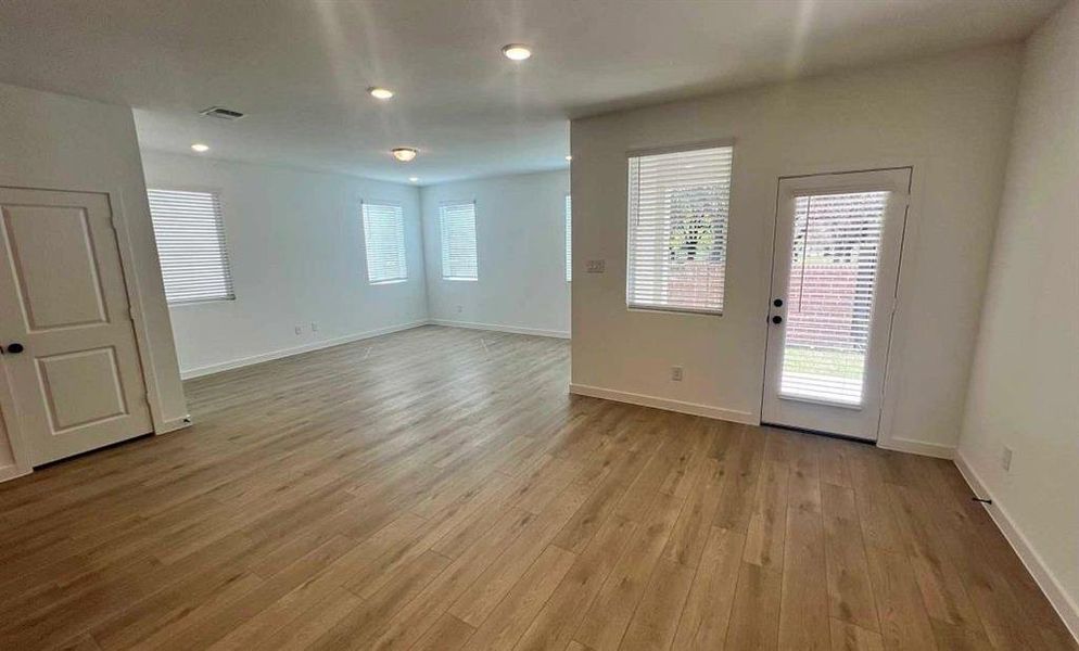 Open Living-Dining Room Construction Progress