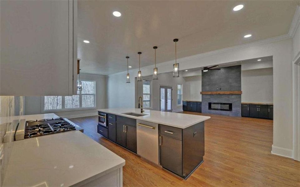 Furnished interior view inside a new home in , Clarkesville (Image 12).