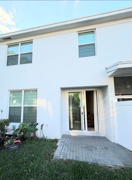 Exterior details and patio area of a home in , Lake Worth (Image 2). Exterior details and patio area of a home in , Lake Worth (Image 2).