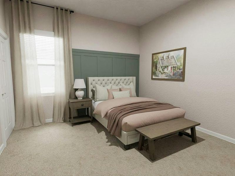 The Bedroom 2 suite also features spacious dimensions, a walk-in wardrobe, and an en-suite bath. (Artists` rendering)