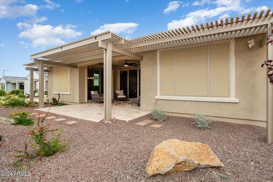 Extended Patio w/pergola