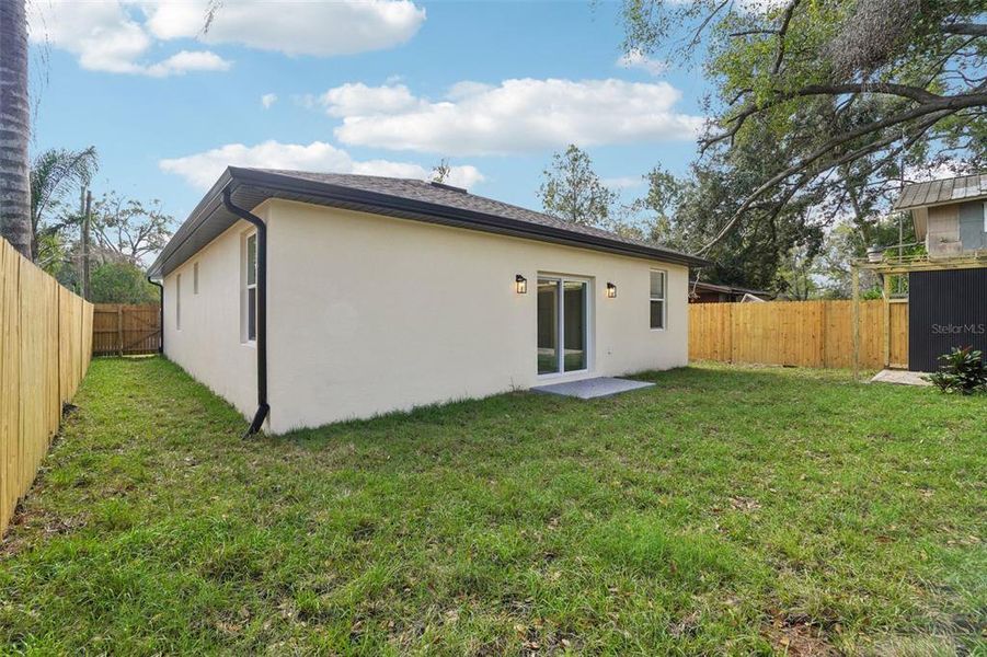 Exterior details and patio area of a home in , Tampa (Image 31). Exterior details and patio area of a home in , Tampa (Image 31).