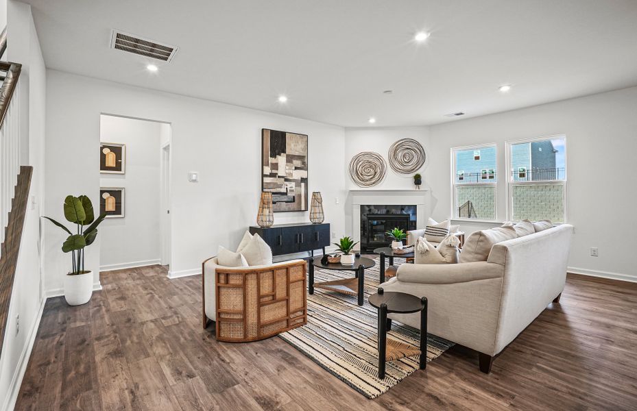 Furnished interior view inside a new home in Parkside Crossing, Charlotte (Image 10).