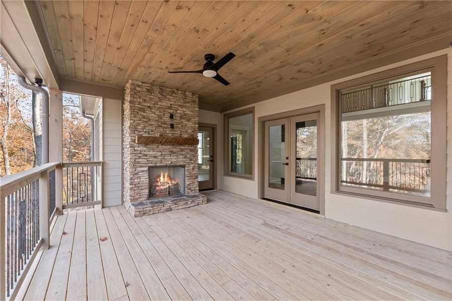Exterior details and patio area of a home in , Dahlonega (Image 31).