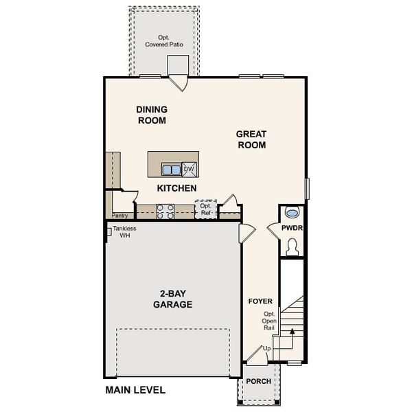 2D floor plan layout of this home in Lakes at Black Oak, Magnolia, TX (Image 3).