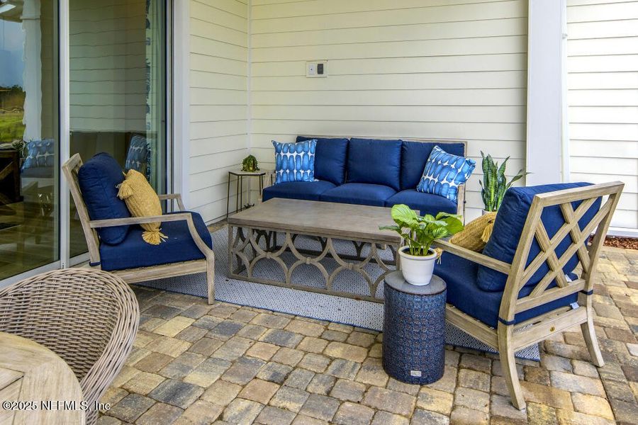 Exterior details and patio area of a home in Amelia National Country Club, Fernandina Beach (Image 15). Exterior details and patio area of a home in Amelia National Country Club, Fernandina Beach (Image 15).