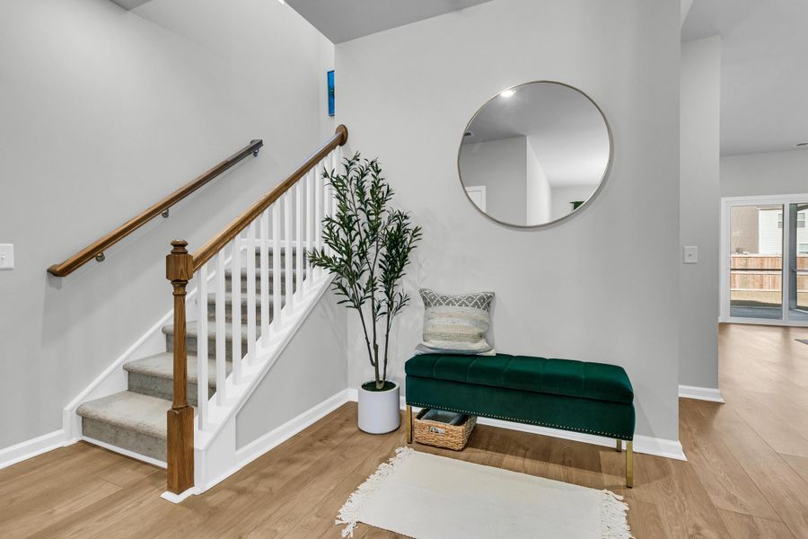 Furnished interior view inside a new home in Sweetgrass at Summers Corner: Arbor Collection, Summerville (Image 19). Furnished interior view inside a new home in Sweetgrass at Summers Corner: Arbor Collection, Summerville (Image 19).