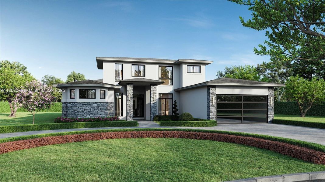 Front exterior of a new home in , Davie, FL, highlighting curb appeal (Image 1).