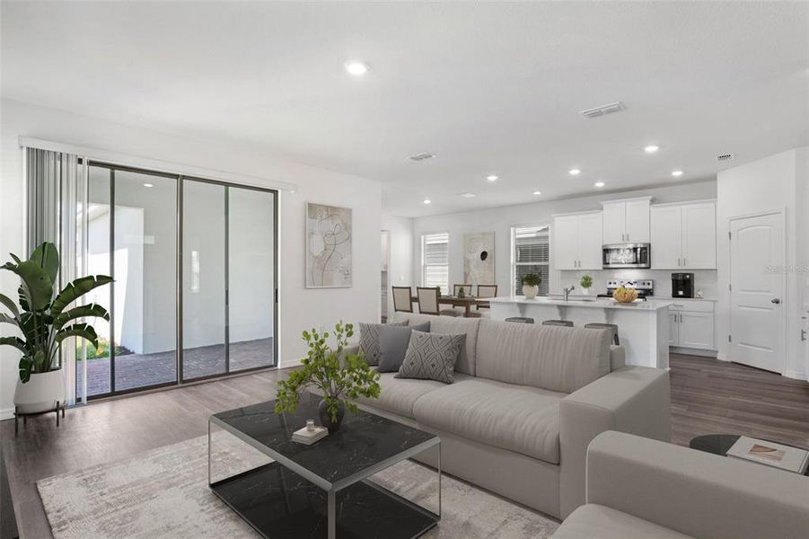 Furnished interior view inside a new home in Waterleigh, Winter Garden (Image 3). Furnished interior view inside a new home in Waterleigh, Winter Garden (Image 3).