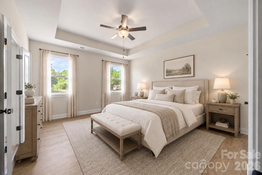 Primary Bedroom Virtually Staged
