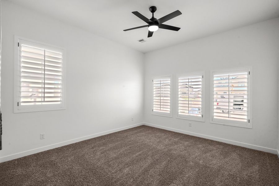 Representative unfurnished interior of a home built from the Torrey Pines 4BDR by LEH. Homes in Painted Sky, El Paso (Image 31). Representative unfurnished interior of a home built from the Torrey Pines 4BDR by LEH. Homes in Painted Sky, El Paso (Image 31).