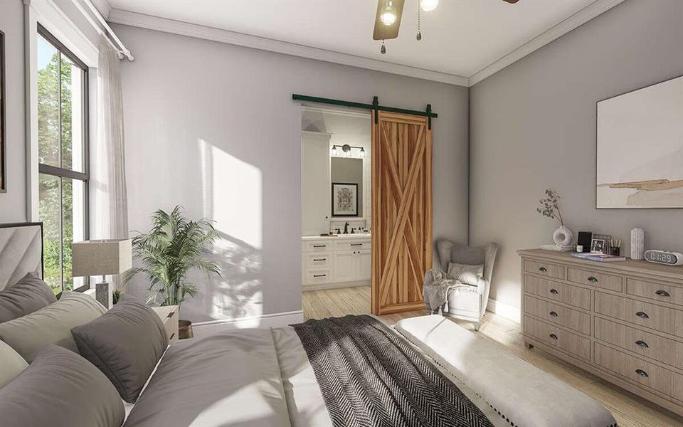 Furnished interior view inside a new home in Parallel Pastures, Poolville (Image 7).