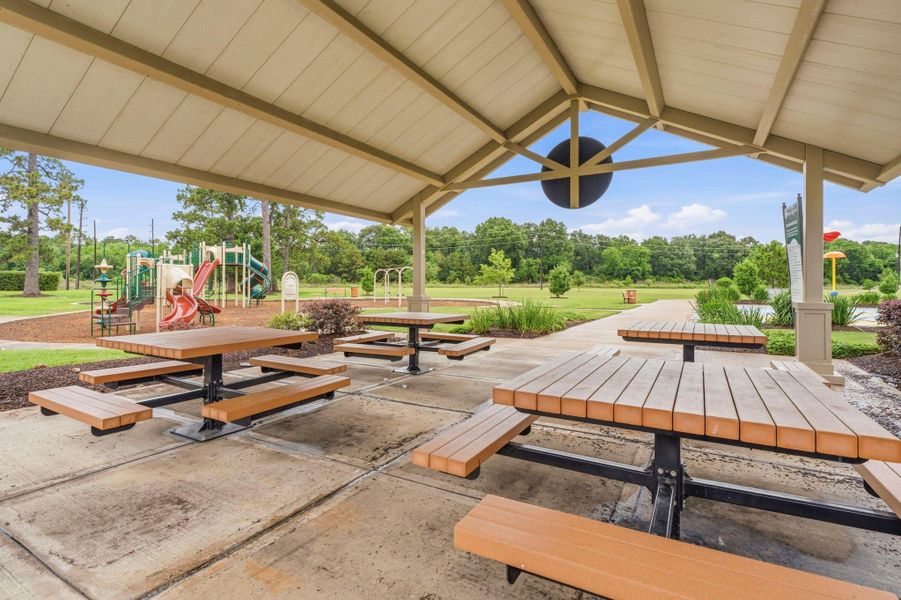 From morning coffee to evening meetups, this beautifully maintained pavilion creates the perfect outdoor gathering spot. From morning coffee to evening meetups, this beautifully maintained pavilion creates the perfect outdoor gathering spot.