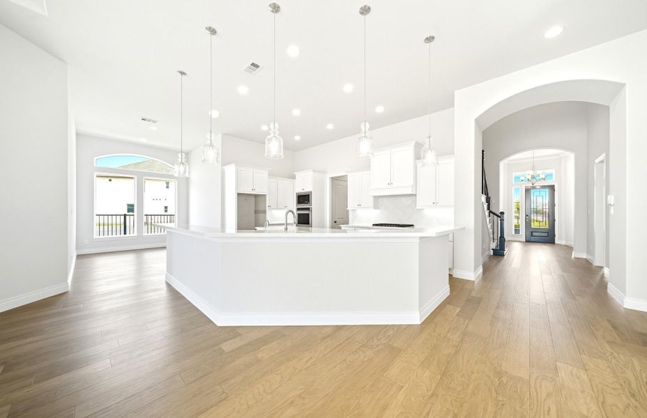 Furnished interior view inside a new home in Bridgeland 60′, Cypress (Image 15).