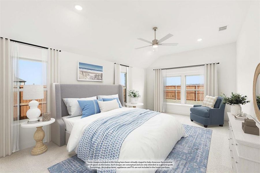 Furnished interior view inside a new home in Stone River Glen, Royse City (Image 11).
