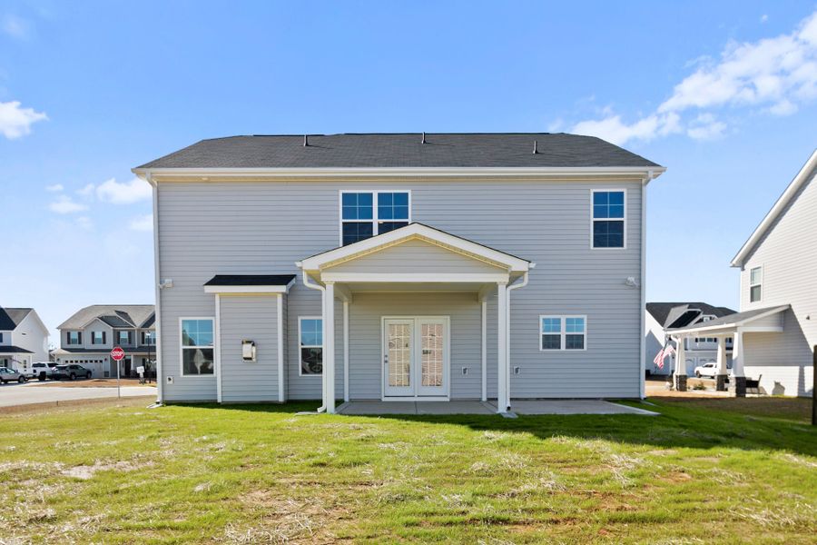 Representative exterior details of a home built from the Drayton by Caviness & Cates Communities in Maggie Way, Wendell (Image 16).