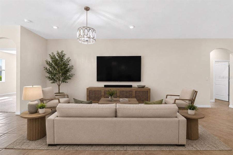 Furnished interior view inside a new home in , Ocala (Image 12).